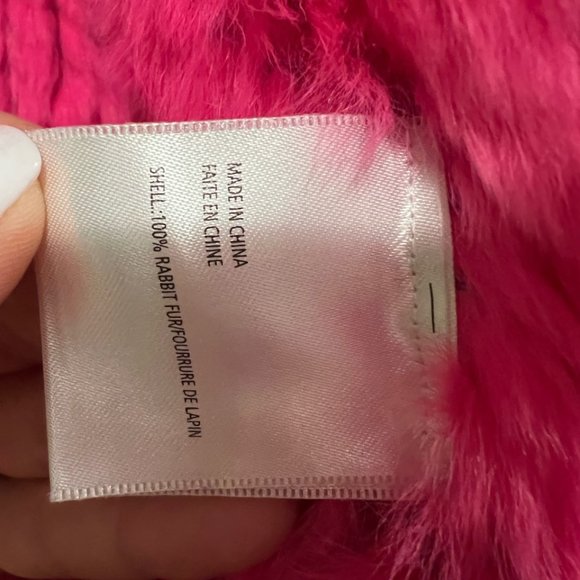Real Rabbit Fur Vest (BRAND NEW, NEVER WORN, The Fox) - Picture 4 of 5